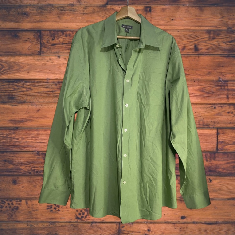 5 for $25🔥Eddie Bauer Wrinkle Free Relaxed Fit Long Sleeve Shirt XL